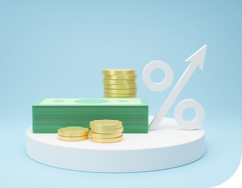 Incremento de porcentajes con la simulación de inversión